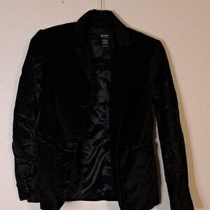 Body by Victoria Women's Black Velvet Blazer size 2